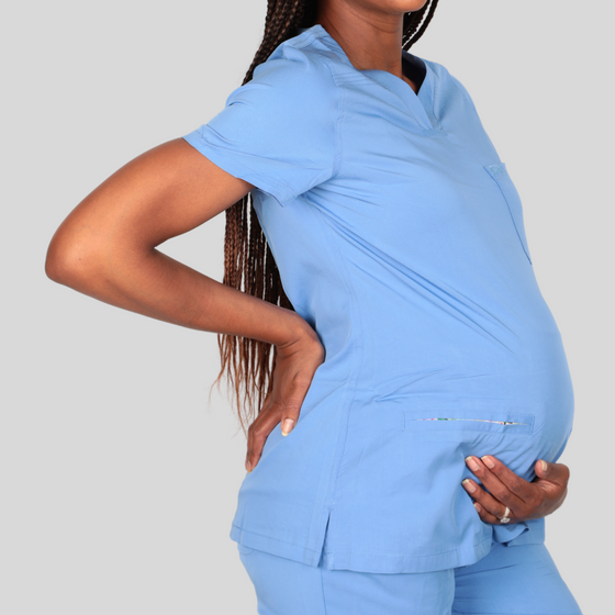 Women's 8620 Quattro Maternity Scrub Top